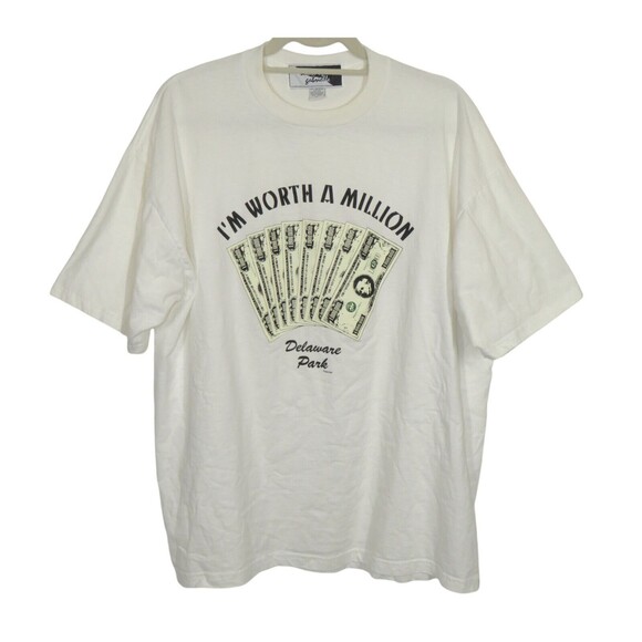 Vintage House Of Gabrielle Delaware Park Worth A Million Tee Shirt Unisex XL - Picture 1 of 7